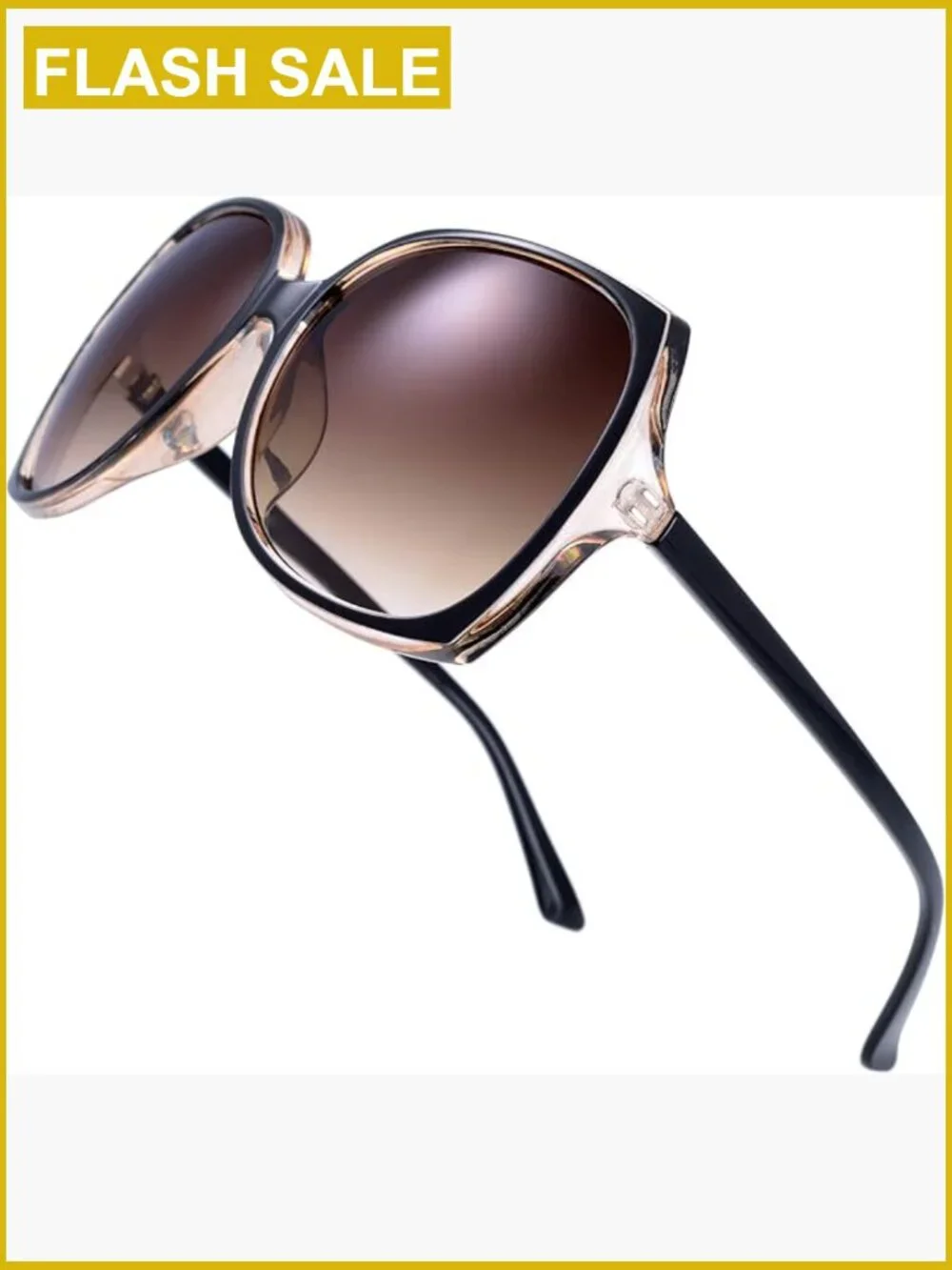 Oversized Square Cat Eye Hybrid Butterfly Fashion Sunglasses